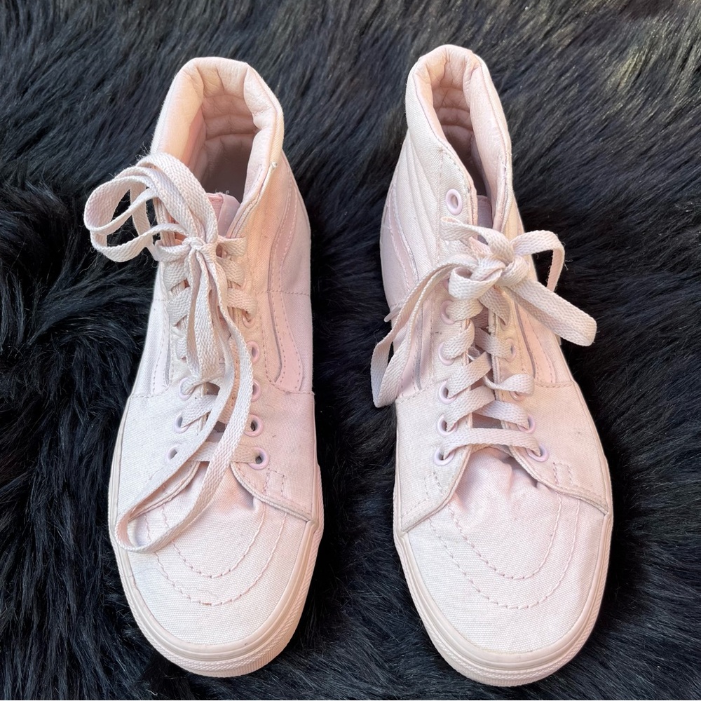 Vans Sk8 Hi Mono Canvas “Peach Blush” Sneakers
